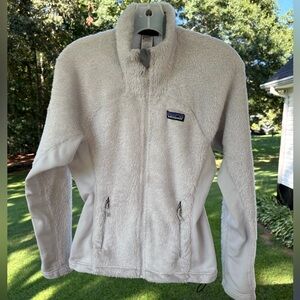 Patagonia Polartec Soft Gray Fleece Zip-Up 
Ladies Jacket Sz S